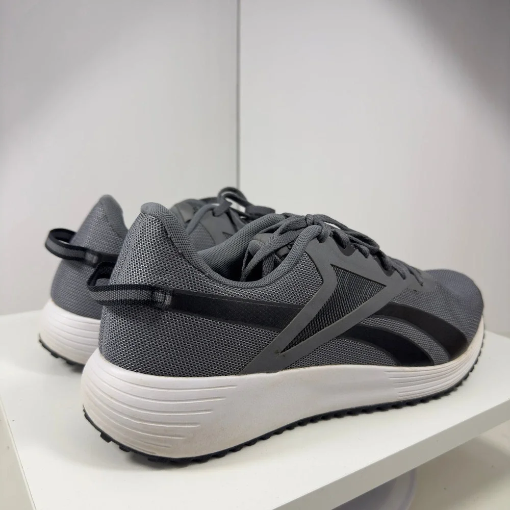 Reebok Lite Plus 3 Men Size 12 Gray White Running Shoes GY3962 Low Top Sneakers